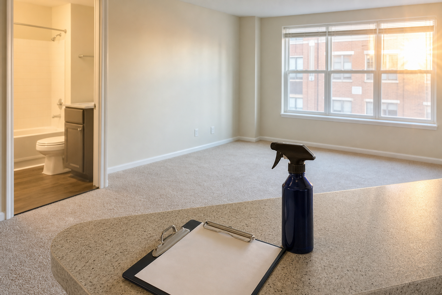 Rental property cleaning between tenants